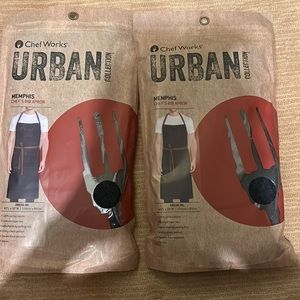 Two brand new unopened ChefWorks Memphis Chef’s bib apron